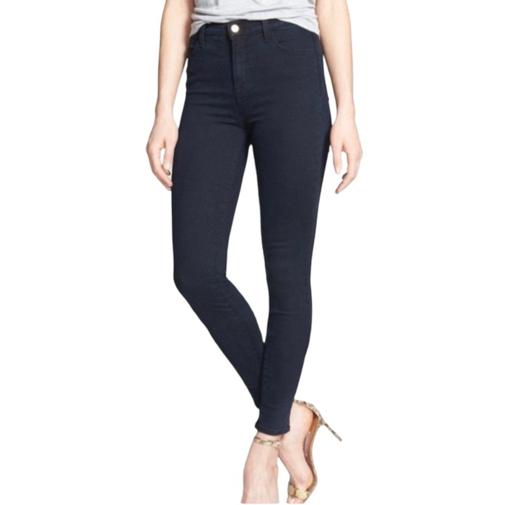 J Brand Maria High Waist Super Skinny Jeans Blue Bird Size 27